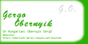 gergo obernyik business card